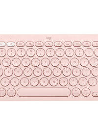 מקלדת אלחוטית בצבע ורוד - LOGITECH K380