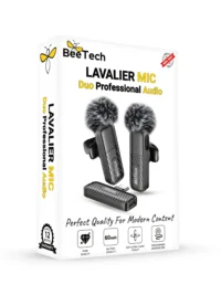 זוג מיקרופונים Dash אלחוטיים לחיבור BEETECH BT-MC20 TYPE C