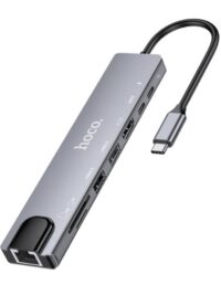 תחנת עגינה אוניברסלית מפצל 8 ב-1 hoco DUP09