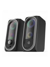 רמקולים חוטיים למחשב בצבע שחור עם תאורה RGB - HP Multimedia Speaker DHE-6001
