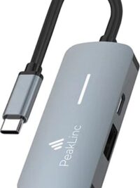 מפצל PEAKLINE 3 PORTS TYPE C TO USB-HDMI-USB C