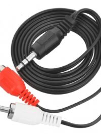 כבל שמע אודיו PL 3.5MM TO 2xRCA באורך 1.8 מטר