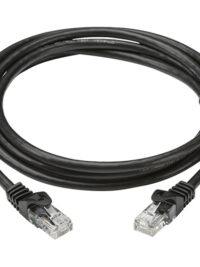 כבל רשת עם ראשים יצוקים CAT6 FTP RJ45 באורך 5 מטר בצבע שחור