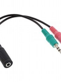 מתאם שמע PL 3.5MM נקבה ל- אוזניות ומיקרופון