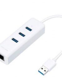 מתאם רשת - TP-Link USB 3.0 3-Port Hub and Gigabit Ethernet Adapter UE330