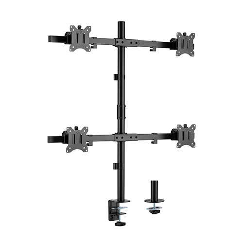 מתקן שולחני ל4 מסכים Lumi LDT57-C04 בצבע שחור