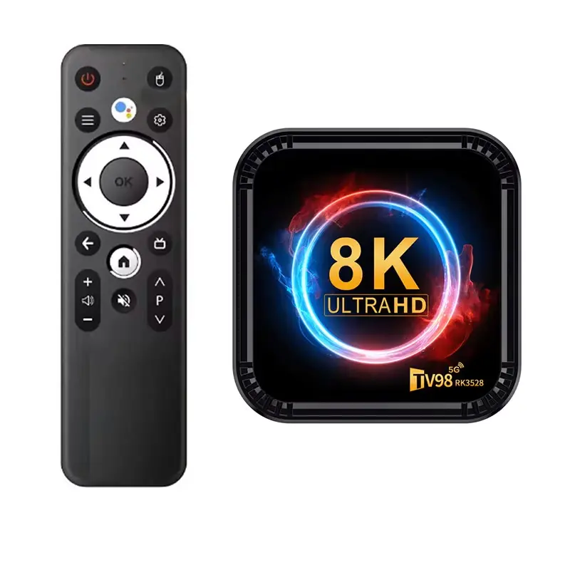 סטרימר TV98 8K 4GB + 32GB Android TV - צבע שחור